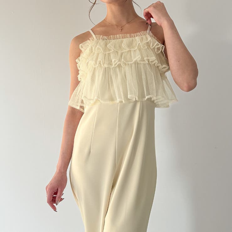 【新品 未開封】NEUNA シアー ベージュ オールインワン オケージョン チュールオールインワン[品番：AMTW0010864]｜JUNOAH（ジュノア
