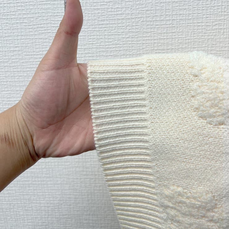 ショート丈花柄ニット | JUNOAH | 詳細画像15 