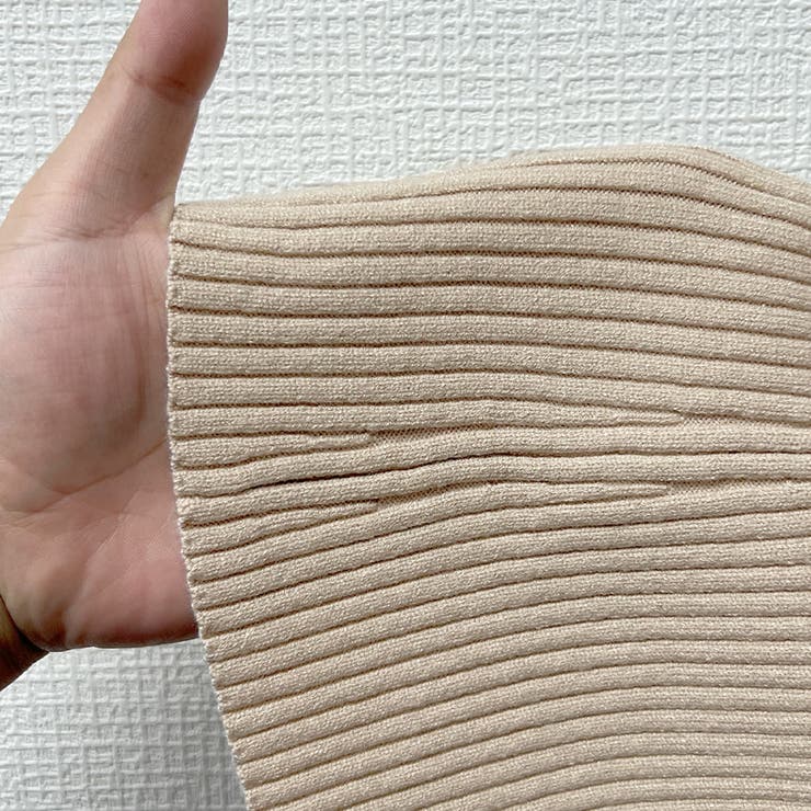 スクエアネック紐ニットマーメイドワンピース | JUNOAH | 詳細画像14 