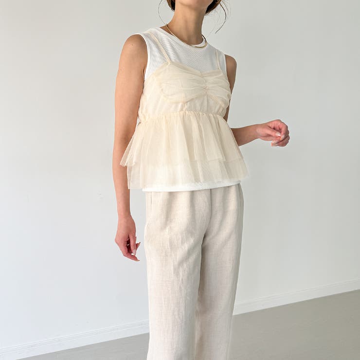 チュールビスチェセットトップス | JUNOAH | 詳細画像9 