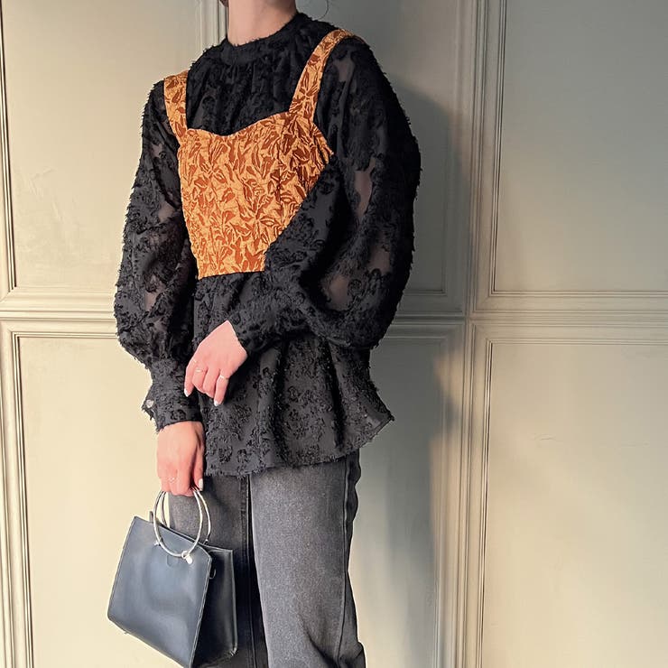 ジャガードビスチェベスト | JUNOAH | 詳細画像12 