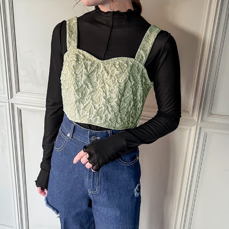 ジャガードビスチェベスト | JUNOAH | 詳細画像16 