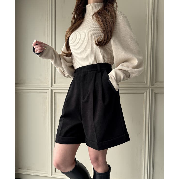 ツータックウォームショートパンツ | JUNOAH | 詳細画像3 