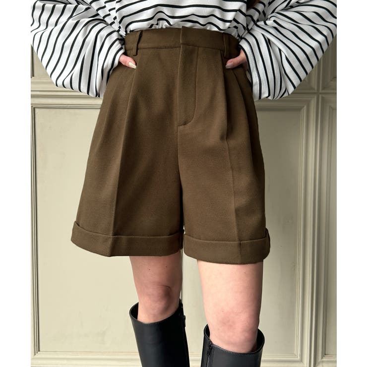 ツータックウォームショートパンツ | JUNOAH | 詳細画像5 