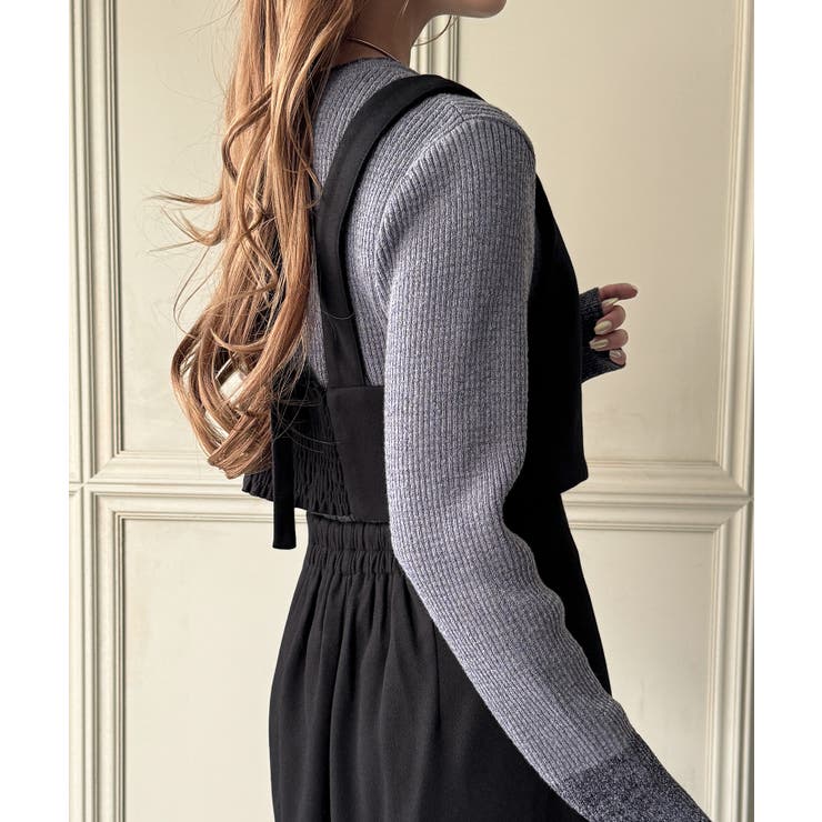 ウールライクビスチェ＆タイトスカートSET【秋冬もっちり素材】 | JUNOAH | 詳細画像11 