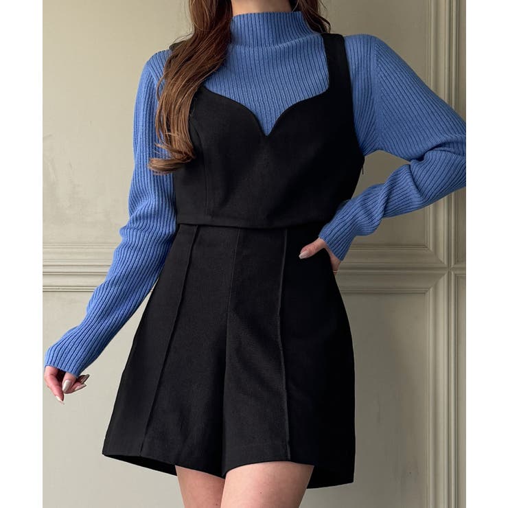 ウールライクビスチェ＆タイトスカートSET【秋冬もっちり素材】 | JUNOAH | 詳細画像12 