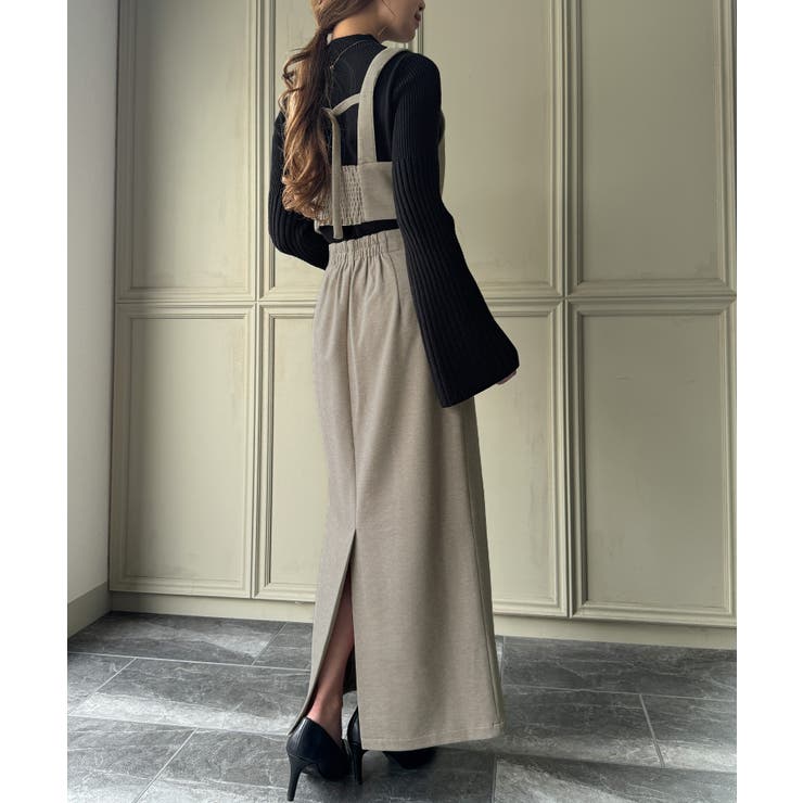 ウールライクビスチェ＆タイトスカートSET【秋冬もっちり素材】 | JUNOAH | 詳細画像5 