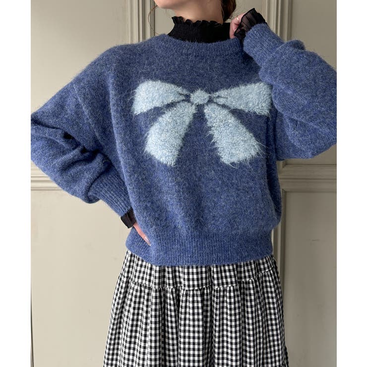 リボンシャギーニット | JUNOAH | 詳細画像10 