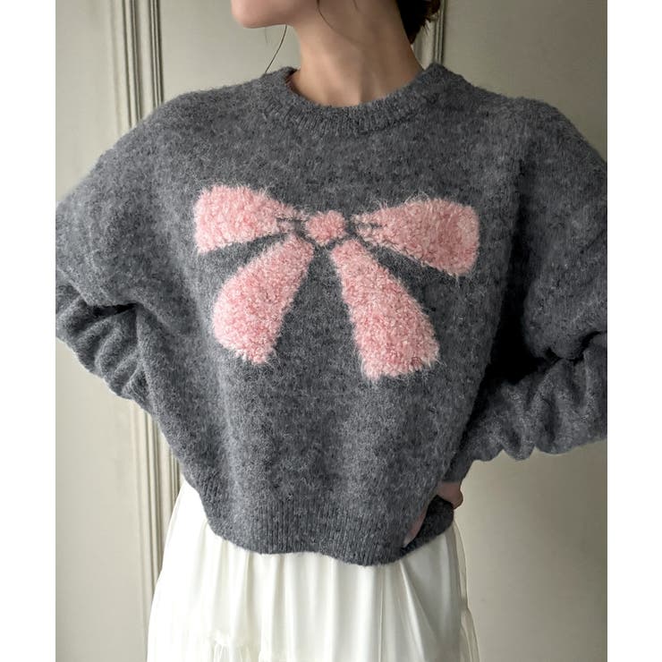 リボンシャギーニット | JUNOAH | 詳細画像4 