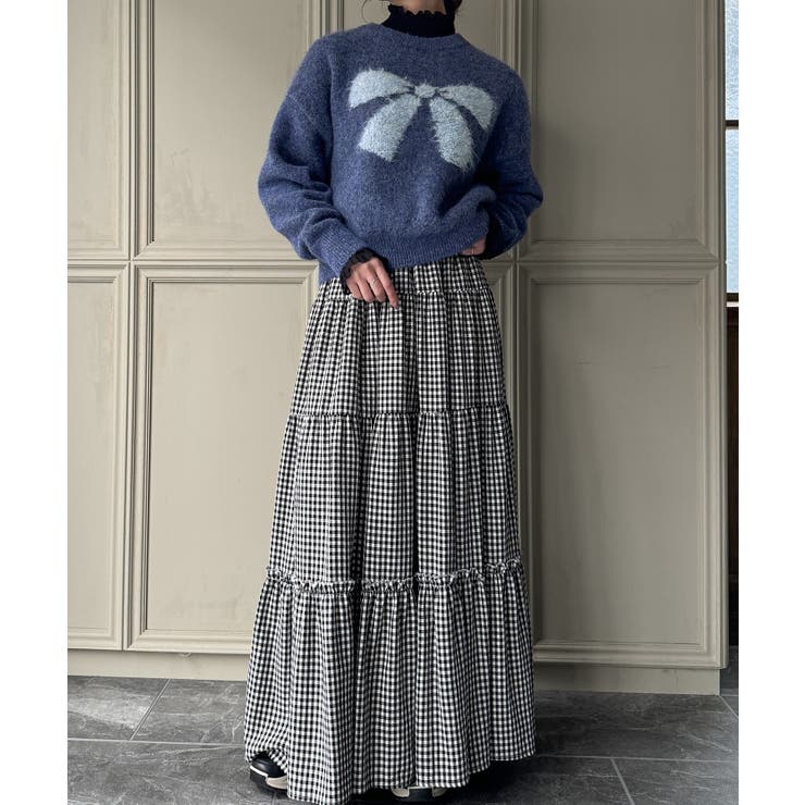 リボンシャギーニット | JUNOAH | 詳細画像9 