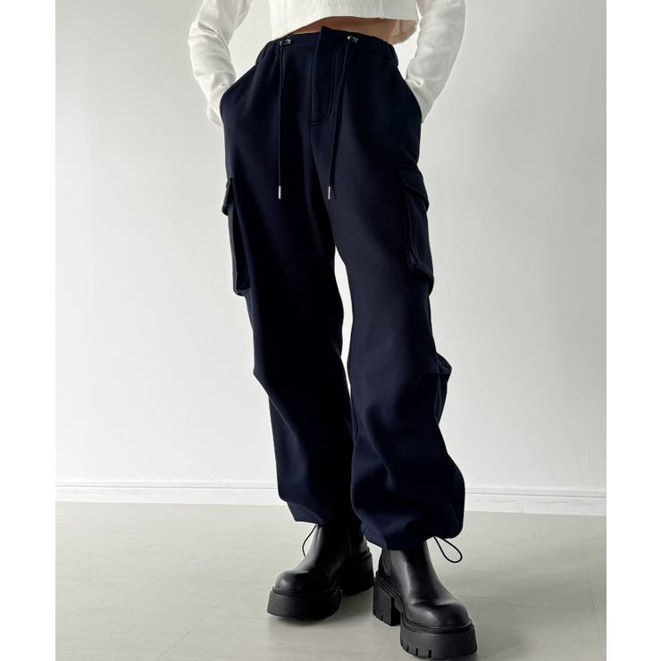 ドロスト裏起毛スウェットカーゴパンツ[品番：AMTW0011747