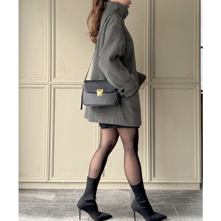 スタンドカラーミドルコート | JUNOAH | 詳細画像15 