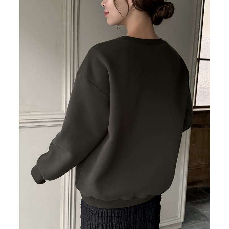 OUR 柔らか裏毛のボーダープルオーバー（グレー）　アワーホーム　限定 OURHOME 柔らか裏毛のボーダープルオーバー（グレー） アワーホーム