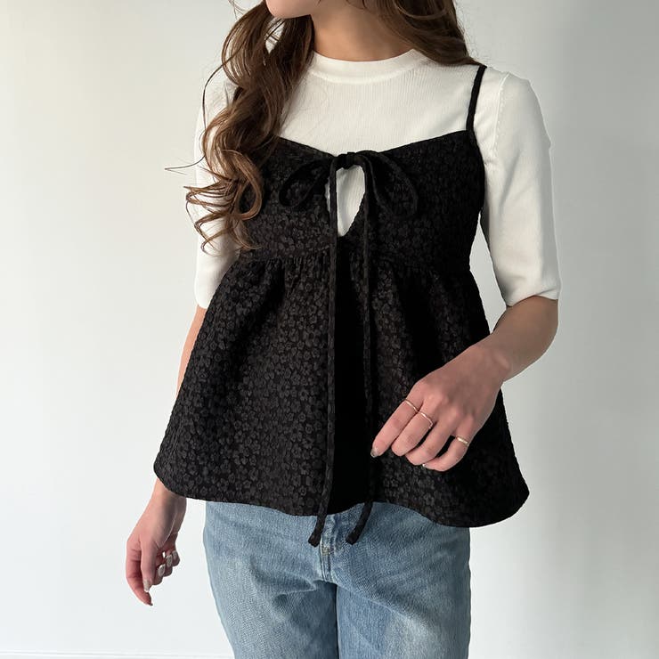 MA＊RS　シュガーグロス マーズ パフューム柄 キャミ リボン付き MA＊RS シュガーグロス マーズ パフューム柄 キャミ リボン付き