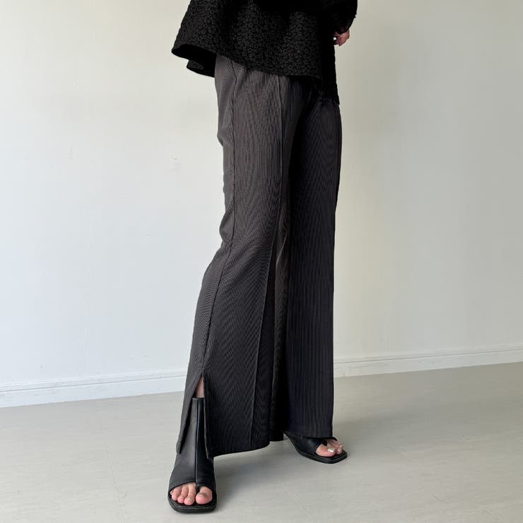 大人気の rib flared OHOTORO | pants パンツ - パンツ