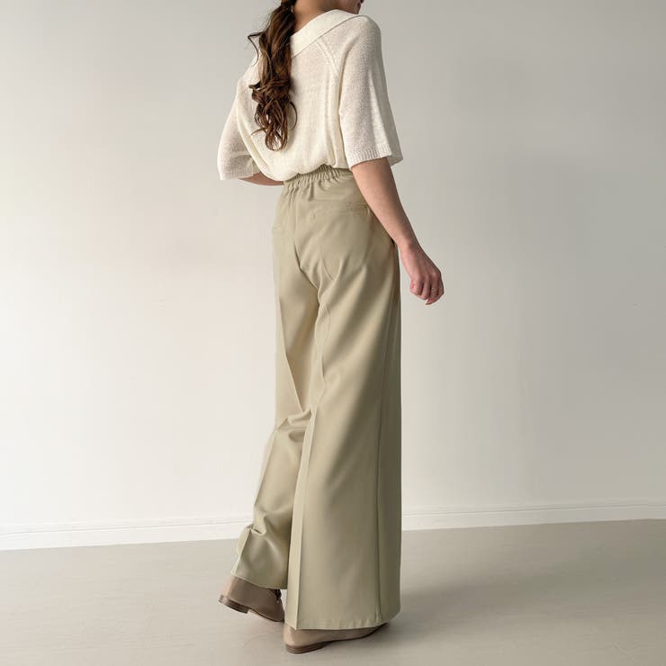 コルセット付きタックワイドパンツ | JUNOAH | 詳細画像17 