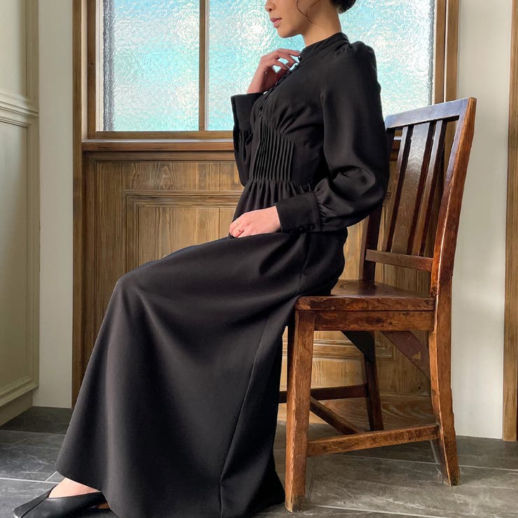 くるみボタンコルセットワンピース[品番：AMTW0003107]｜JUNOAH