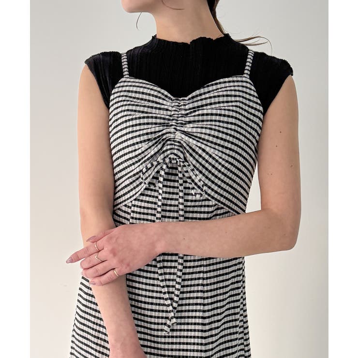 Khy ファッション Andmary Khycheck set チェック柄キャミワンピース