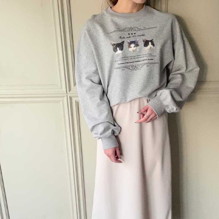 JW ANDERSON 猫プリント 長袖トップス JW Anderson Cat Print Sheer Long Sleeve Top | Liberty