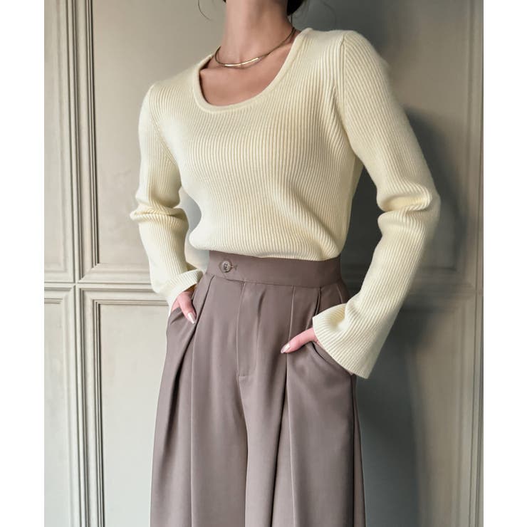 2wayネックリブニット | JUNOAH | 詳細画像10 