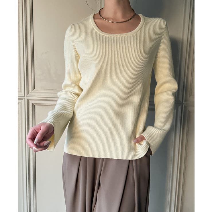 2wayネックリブニット | JUNOAH | 詳細画像12 