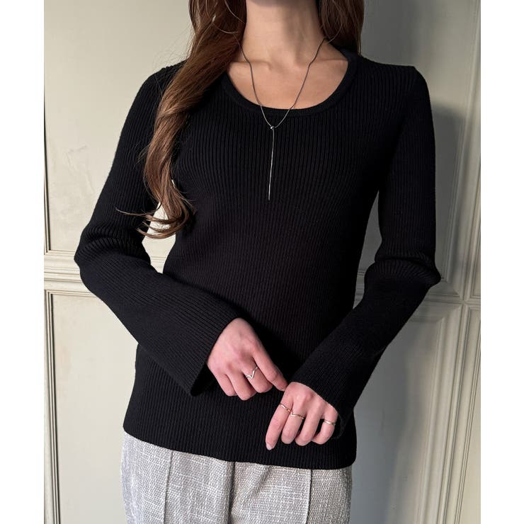 2wayネックリブニット | JUNOAH | 詳細画像2 