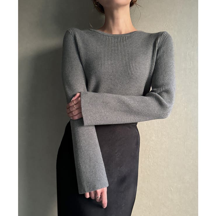 2wayネックリブニット | JUNOAH | 詳細画像5 