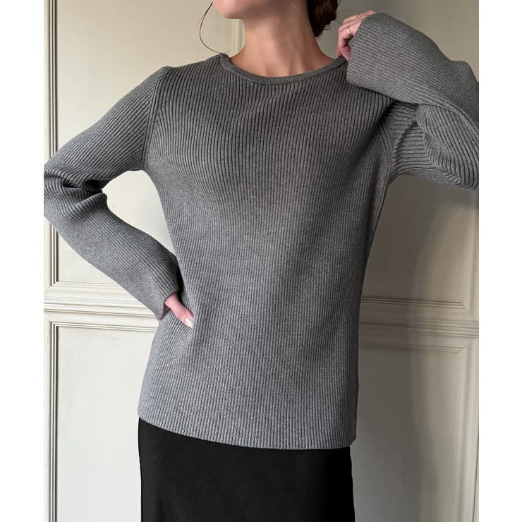 2wayネックリブニット | JUNOAH | 詳細画像8 