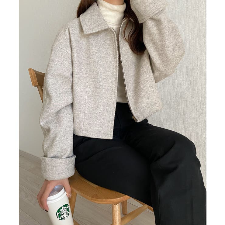 callautia ステンカラーショートアウター | JUNOAH | 詳細画像4 