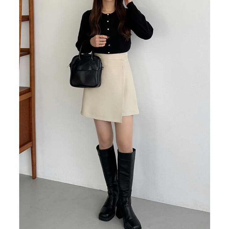 美品 00s ラップスカート プリーツスカート チェック柄 変形