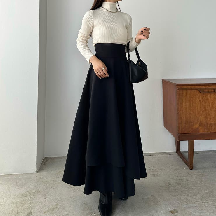 アンリアレイジ　ラップフレアスカート WRAP FLARE SKIRT｜ANREALAGE OFFICIAL ONLINE SHOP