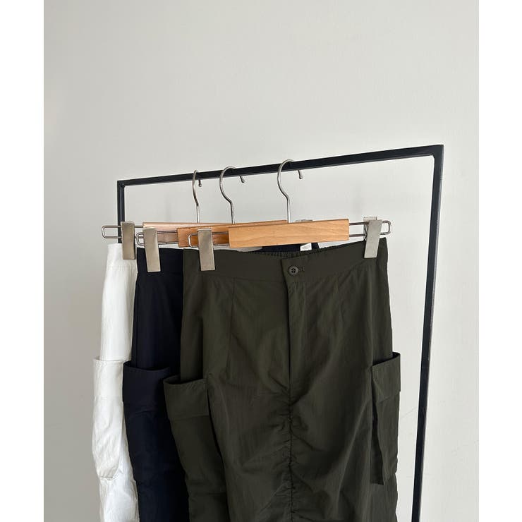 callautia ギャザーナイロンスカート | JUNOAH | 詳細画像12 