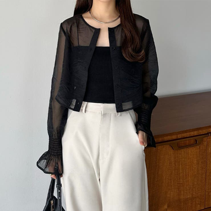 callautia 前後2wayシアーブラウス | JUNOAH | 詳細画像11 