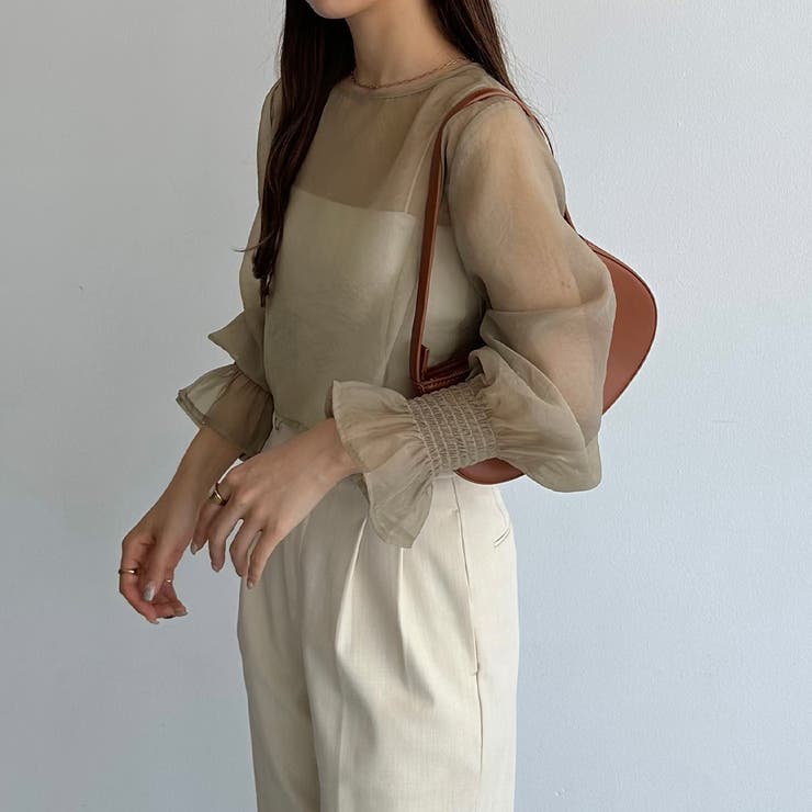 callautia 前後2wayシアーブラウス | JUNOAH | 詳細画像15 