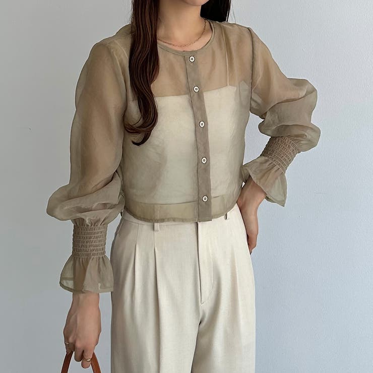 callautia 前後2wayシアーブラウス | JUNOAH | 詳細画像16 