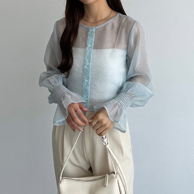 callautia 前後2wayシアーブラウス | JUNOAH | 詳細画像17 