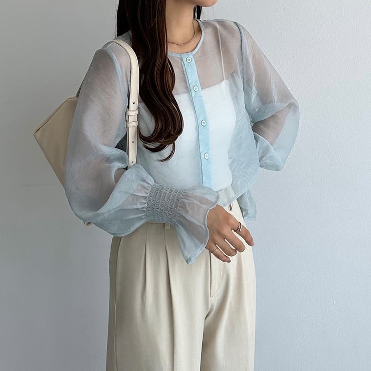 callautia 前後2wayシアーブラウス | JUNOAH | 詳細画像18 