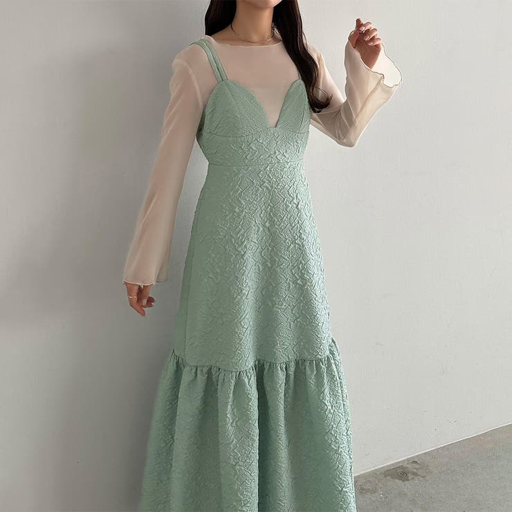 matumo unminou♥新品未使用 ふくれジャガードワンピース ワンピース 小花柄ふくれジャガードワンピース : ZOZOTOWN Yahoo