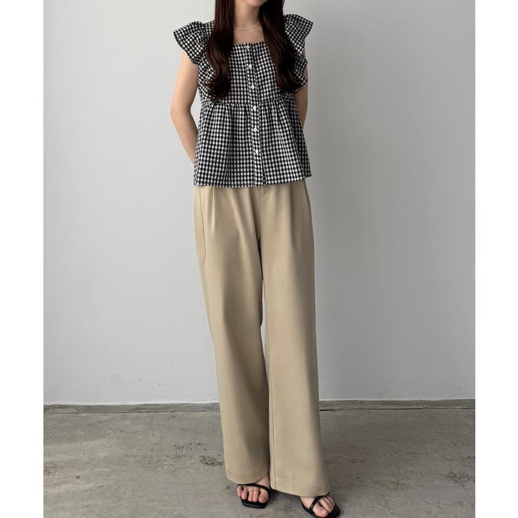 Uhr フリル ノースリーブジレ allureville｜サファリノースリーブジレ | Rakuten Fashion(楽天