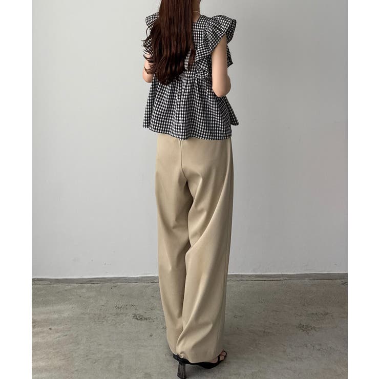 callautia フリルノースリーブブラウス | JUNOAH | 詳細画像32 