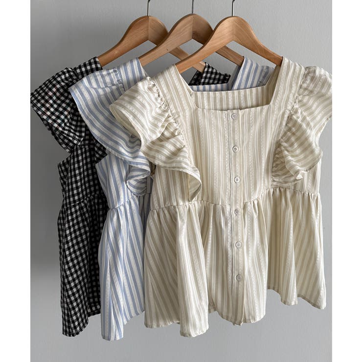 callautia フリルノースリーブブラウス | JUNOAH | 詳細画像33 