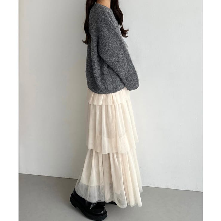 callautia チュールシャギーニット | JUNOAH | 詳細画像12 