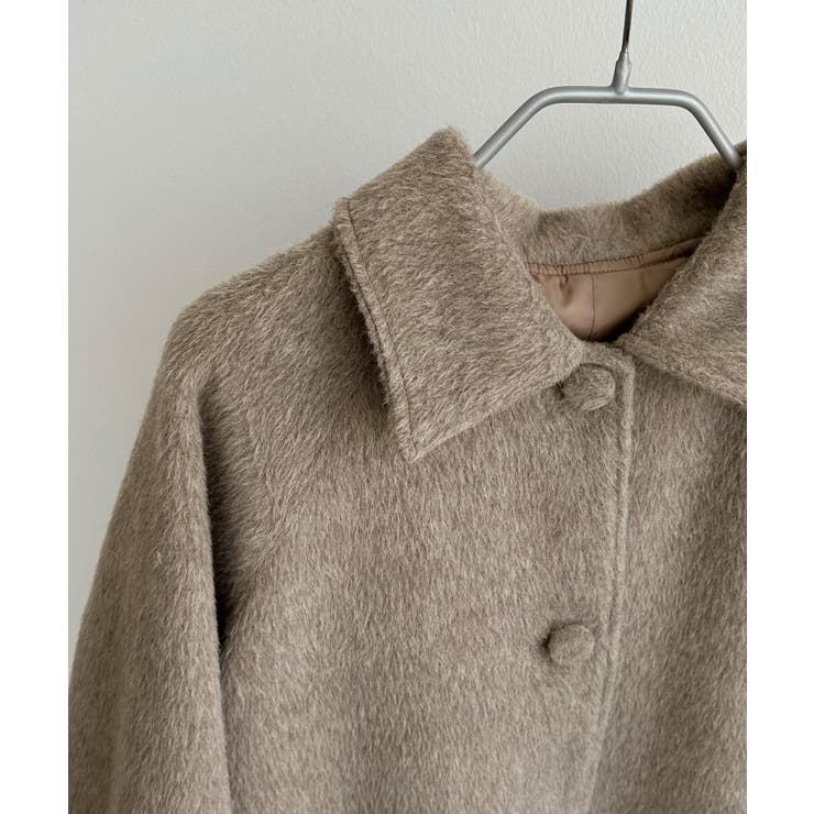 callautia ステンカラーシャギーコート | JUNOAH | 詳細画像16 