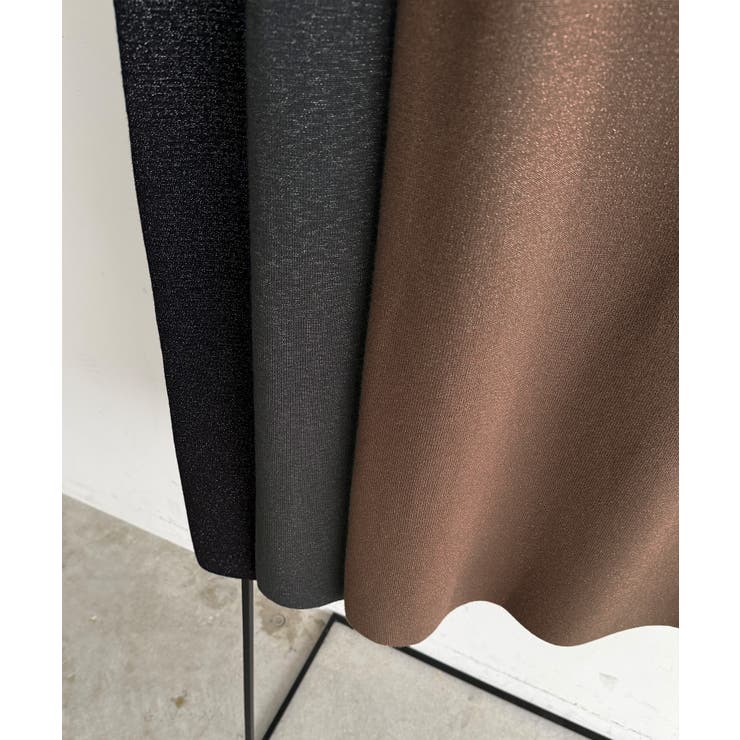 callautia ラメニットペンシルスカート | JUNOAH | 詳細画像18 