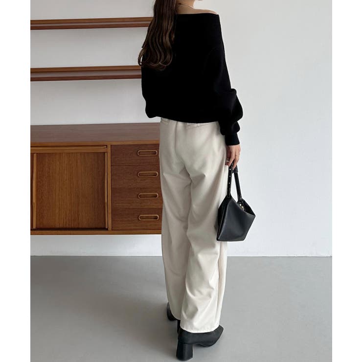 callautia Wジップオフショルニット | JUNOAH | 詳細画像6 