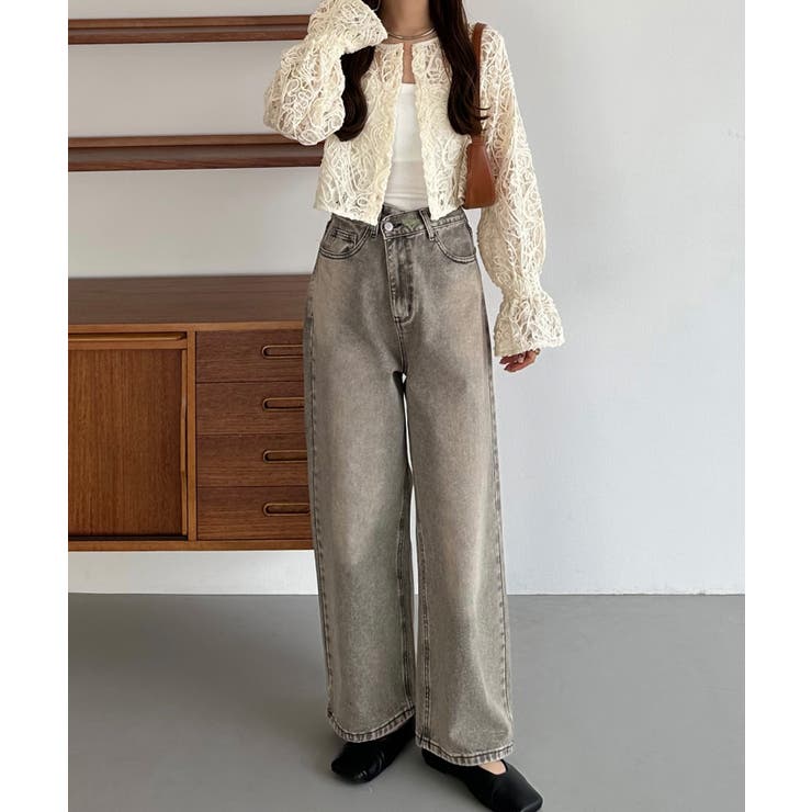 callautia 前後2wayシアーレースブラウス | JUNOAH | 詳細画像5 