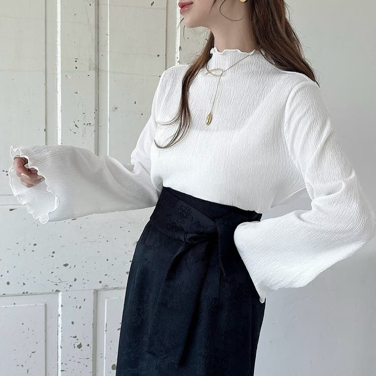 Meiru フレアスリーブメロウトップス[品番：AMTW0010180]｜JUNOAH