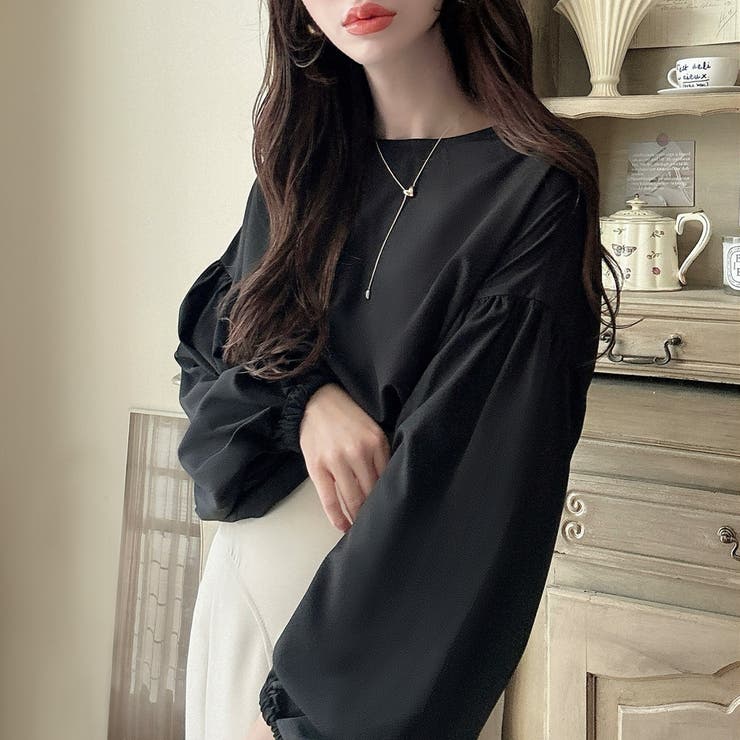 Meiru ボリュームスリーブブラウス | JUNOAH | 詳細画像11 