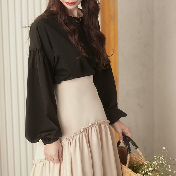 Meiru ボリュームスリーブブラウス | JUNOAH | 詳細画像12 