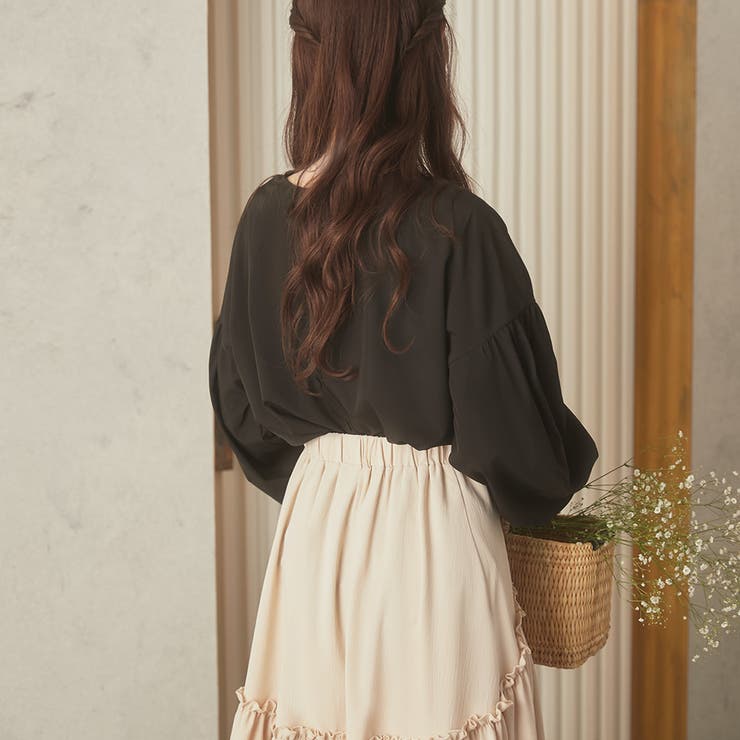 Meiru ボリュームスリーブブラウス | JUNOAH | 詳細画像13 